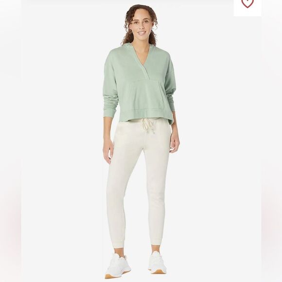 Sweaty Betty After Class Relaxed Hoodie in Salix Green 4 - Picture 1 of 11